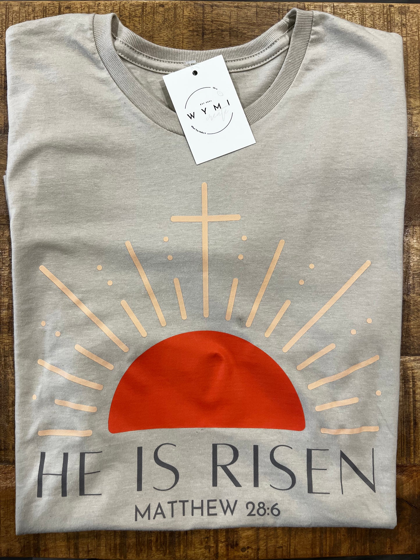 HE IS RISEN Sun Burst T-Shirt